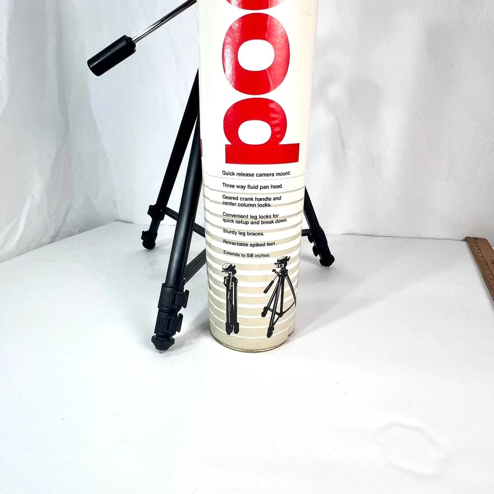 LEBO Professional‎ Video Camera Tripod with Original Tube Case Vintage